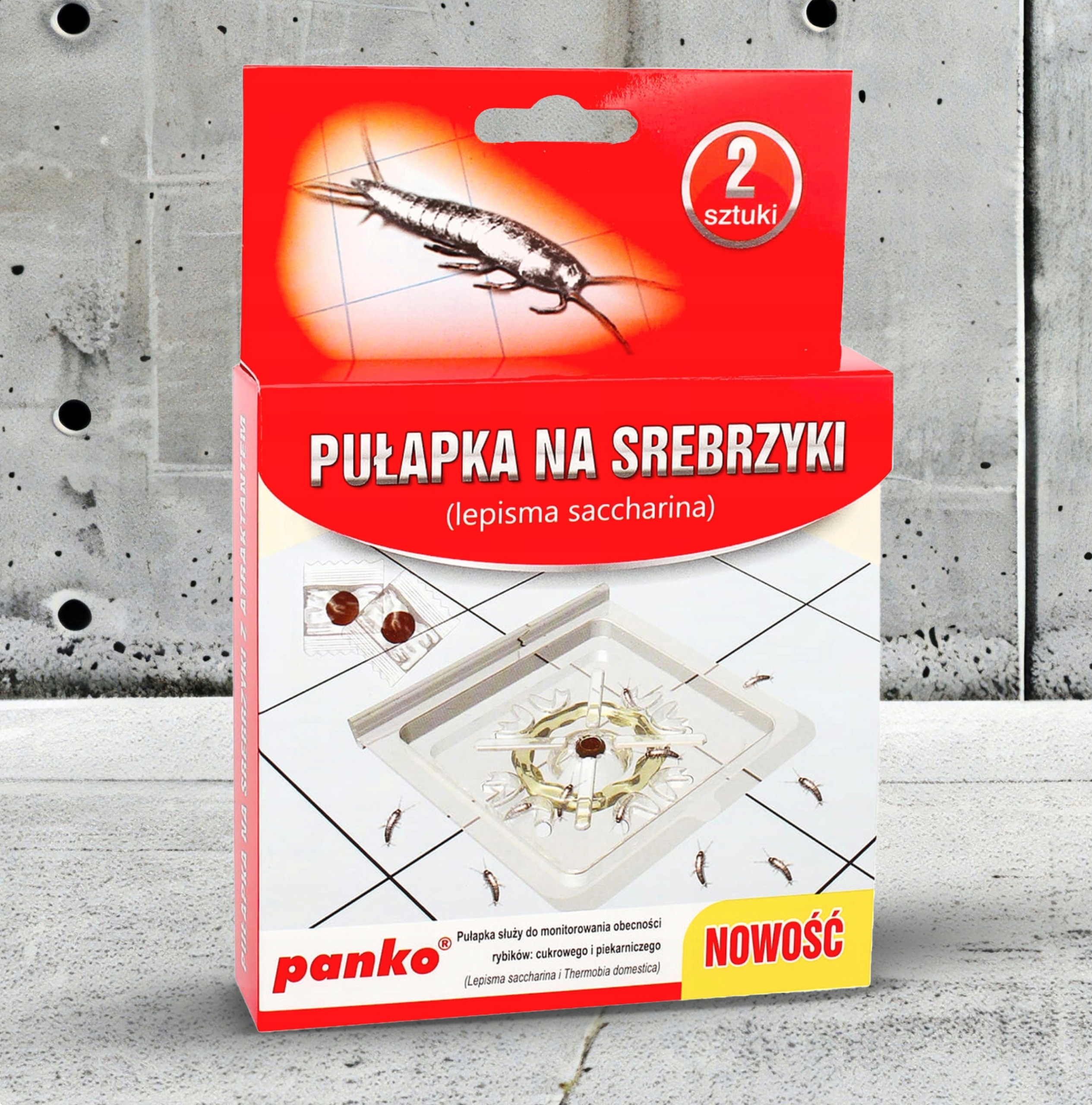 PANKO lipnios gaudyklės sidabrinėms žuvelėms drėgnoms patalpoms, 2 vnt. – produkto nuotrauka 11