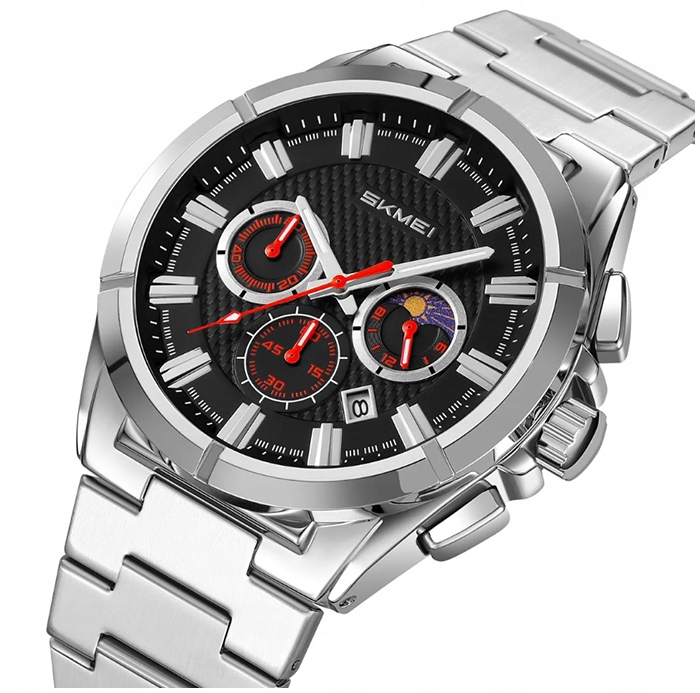 Pánské hodinky Skmei náramek chronograf datumovka fáze měsíce