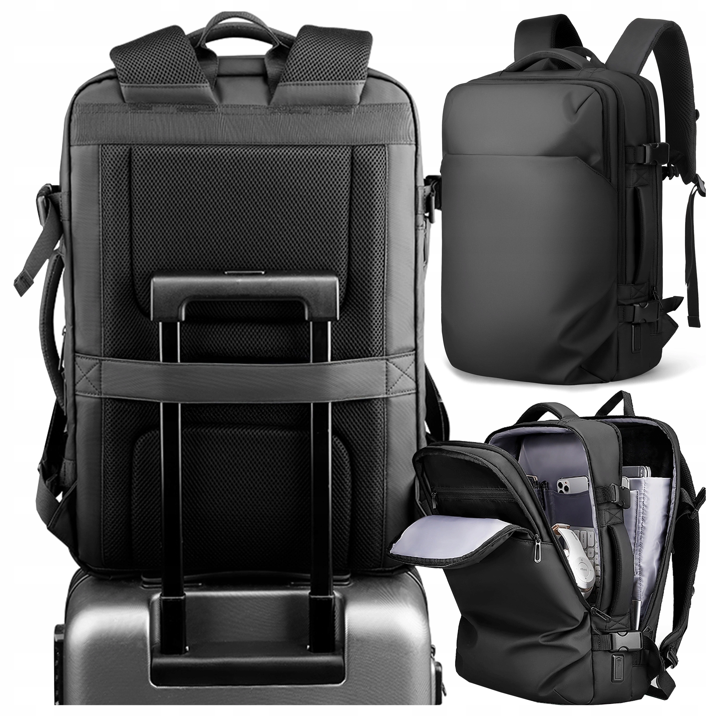 Batoh Mark Ryden na Notebook 17.3" městský mládežnický s Usb portem, černý