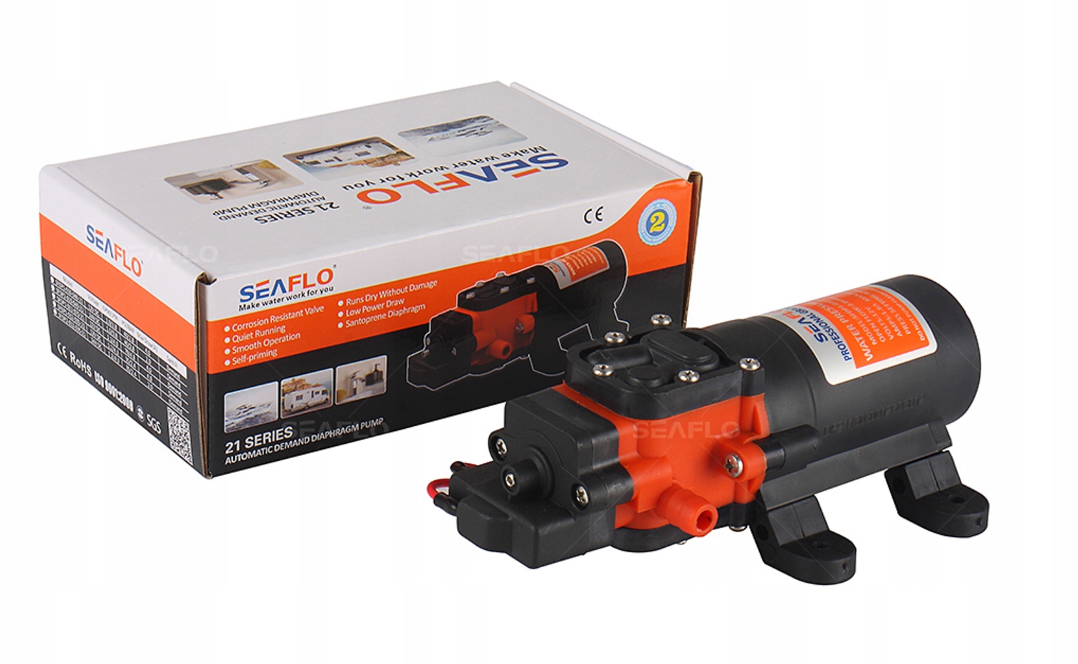 SFDP1-010-040-21 - Водяной насос давления SEAFLO 12V 3.8 L / min 2.8 BAR