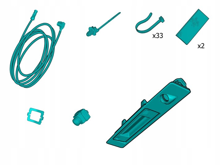 VOLVO V60 II kamera cofania parkowania zestaw kit