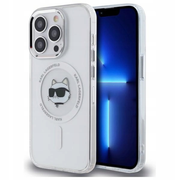 Karl Lagerfeld KLHMP14LHLSCHH iPhone 14 Pro 6.1" bílý/bílý hardcase IML
