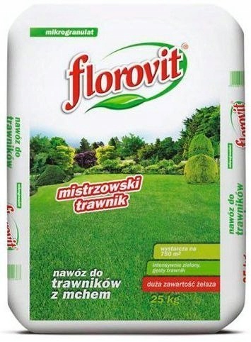 Hnojivo Mech-Železo do trávnika s machom 25 kg Florovit