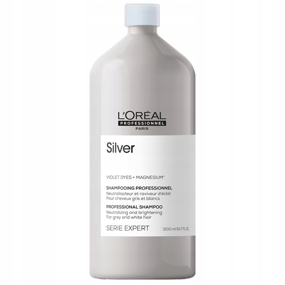 Šampon Chránící Barvu Šedivých Rozjasněných Vlasů Loreal Silver 1500 ML