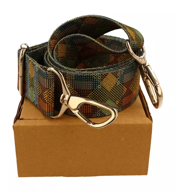 Pasek do torebki GEOMETRIC DARK 40mm ZEPNIJ Kolor wielokolorowy