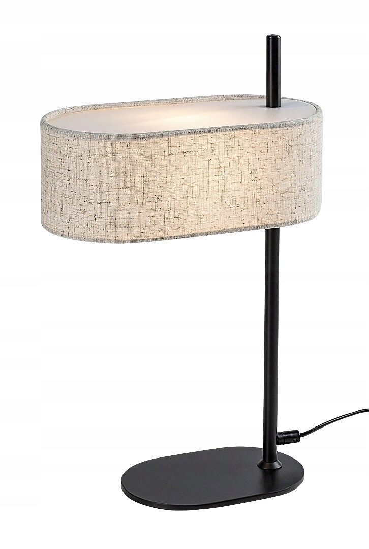 Skandinávská stolní lampa černá s béžovým stínítkem 1xE14 40W Rabalux
