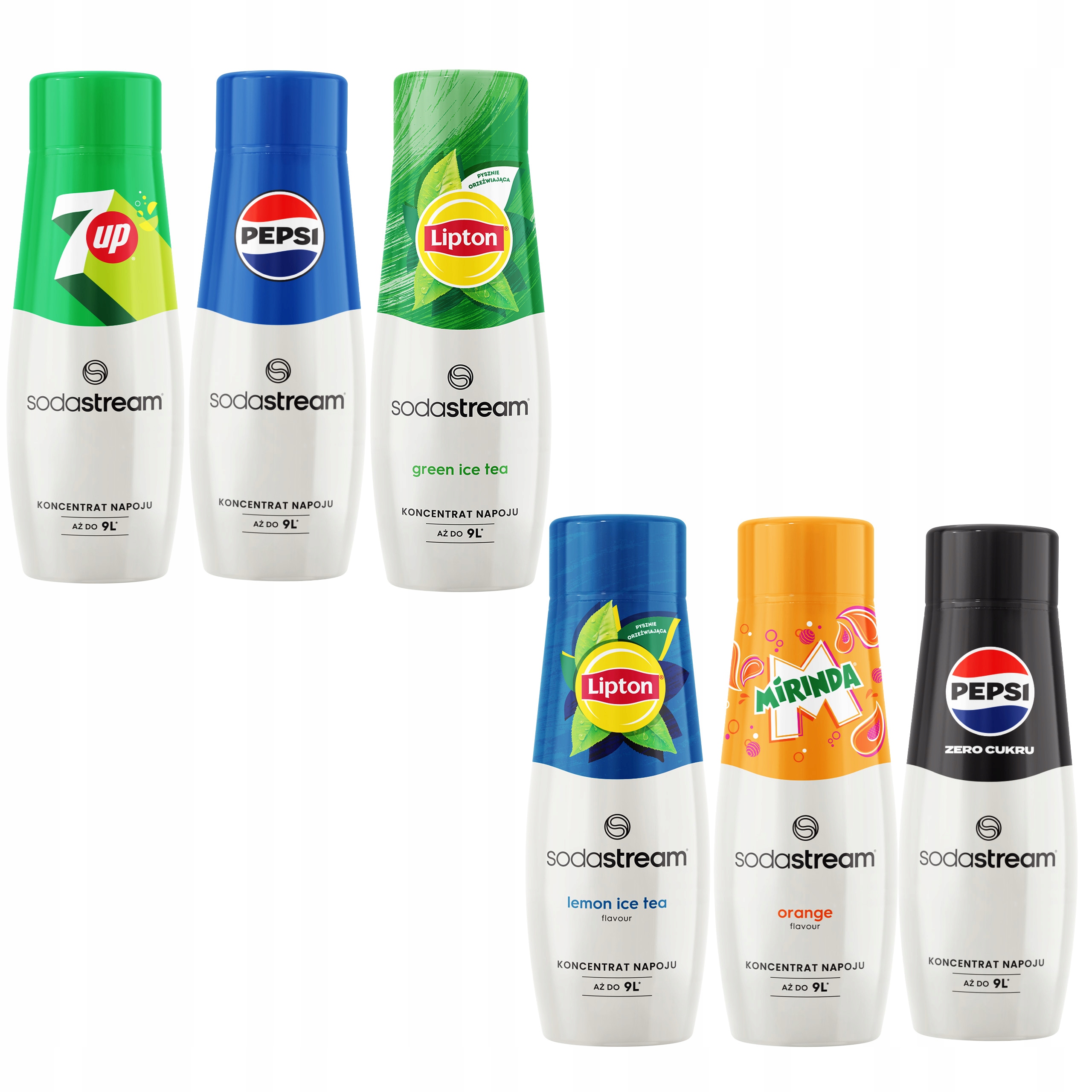 SodaStream zestaw koncentratów do wody, 6 smaków