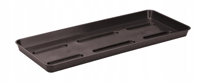 

Podstawka prostokątna doniczkę 36 x 14 cm brązowa