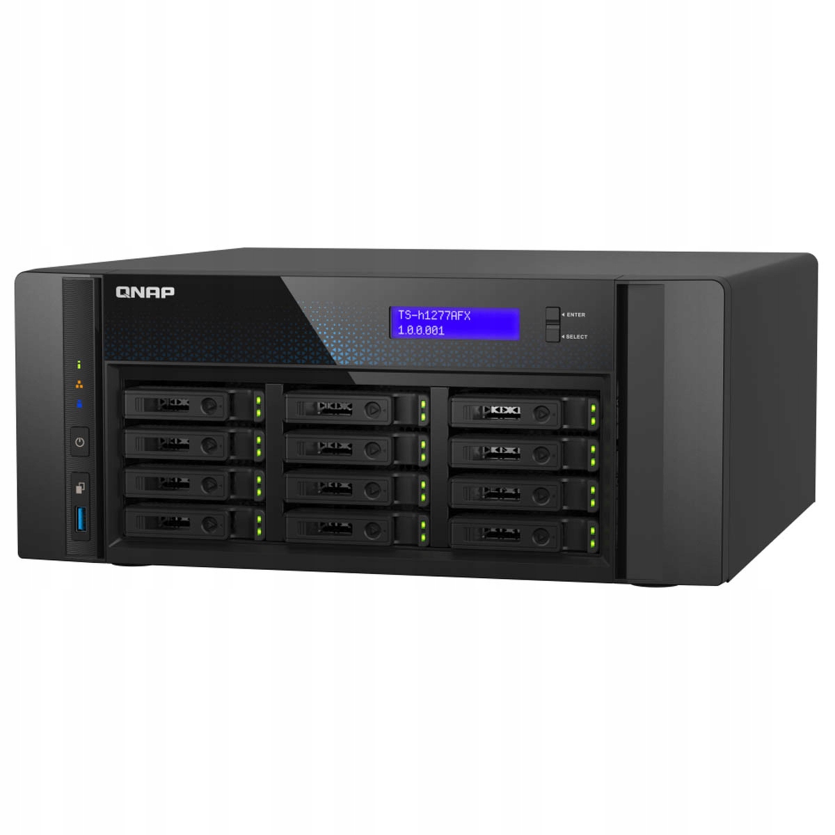 Qnap TS-h1277AFX-R7-32G 12-zátokový Nas server all-flash, Amd Ryzen, 32GB