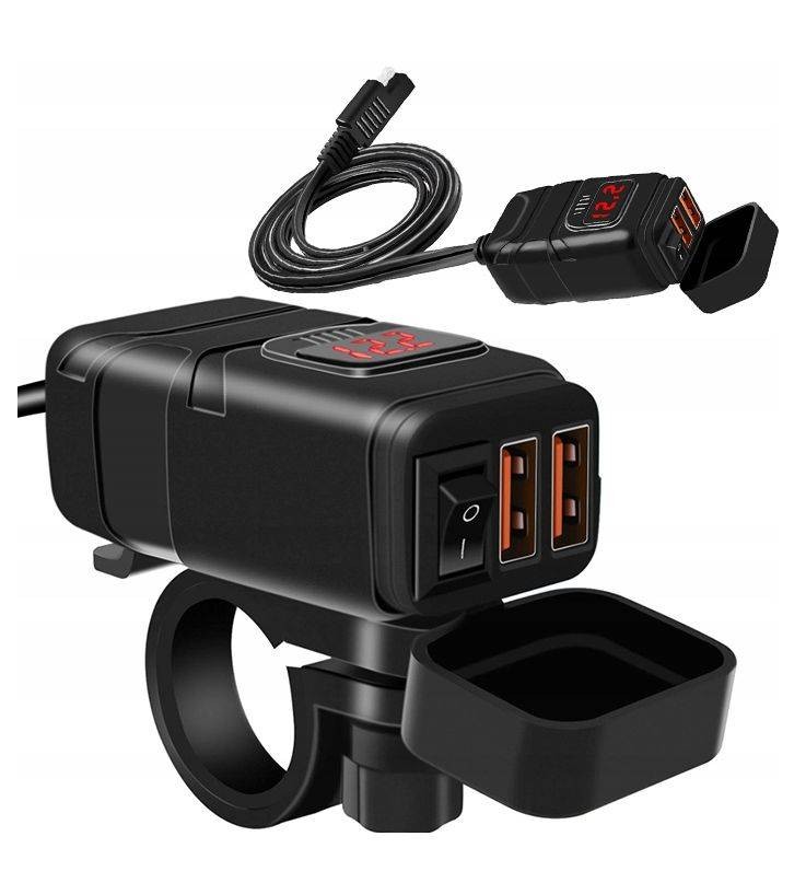 FreedConn ładowarka motocykl 2 x USB QC 3.0