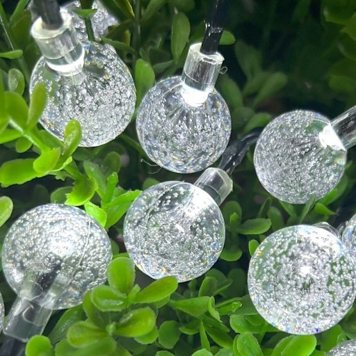 LAMPKI OGRODOWE 50 LED 9,5M SOLERNE GIRLANDA ŚWIETLNA BIAŁY ZIMNE ŻARÓWKI Klasa efektywności energetycznej A