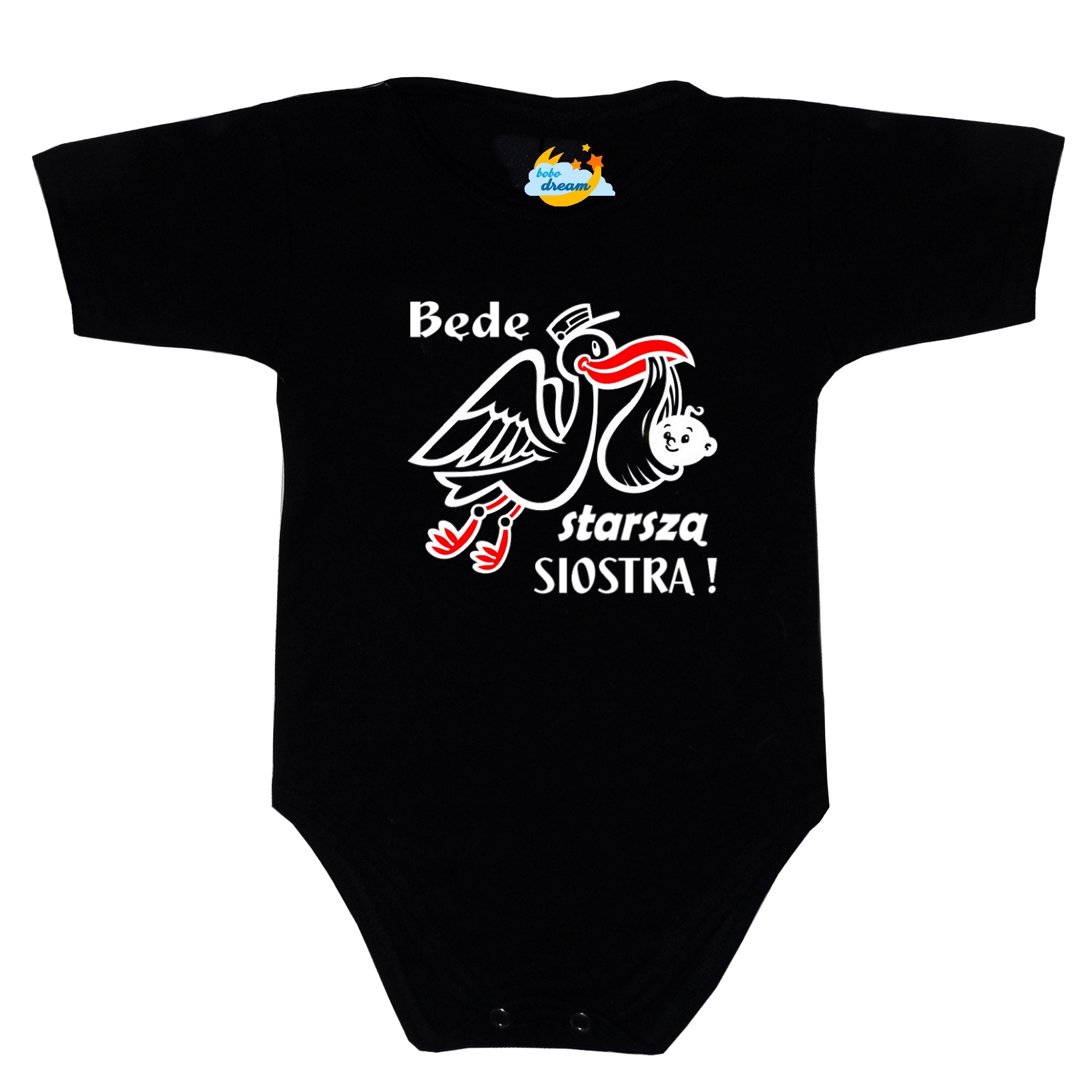 

Body niemowlęce Będę Starszą Siostrą 80