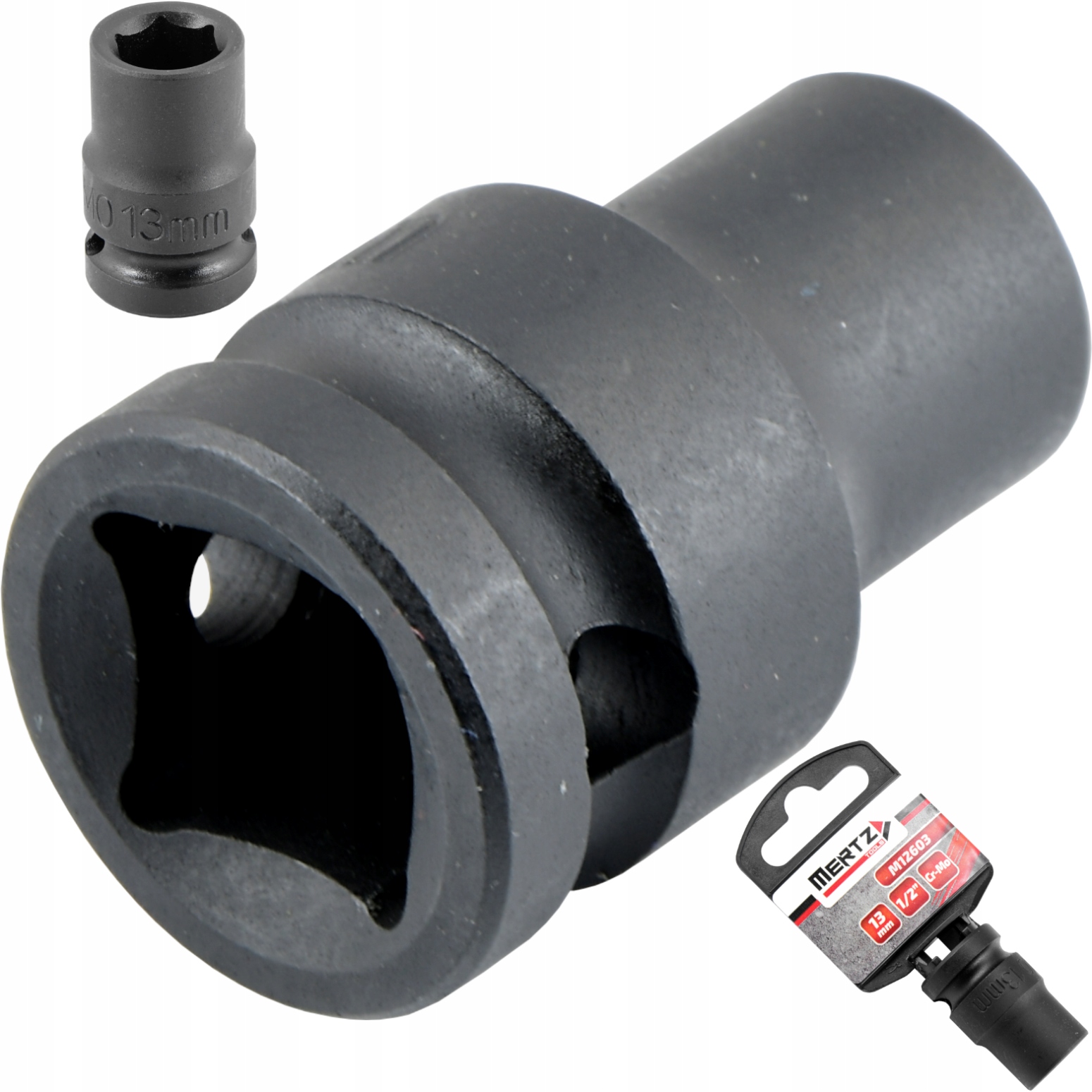 Nasadka udarowa Mertz klucz nasadowy sześciokątna Cr-Mo M12603 1/2" 13 mm
