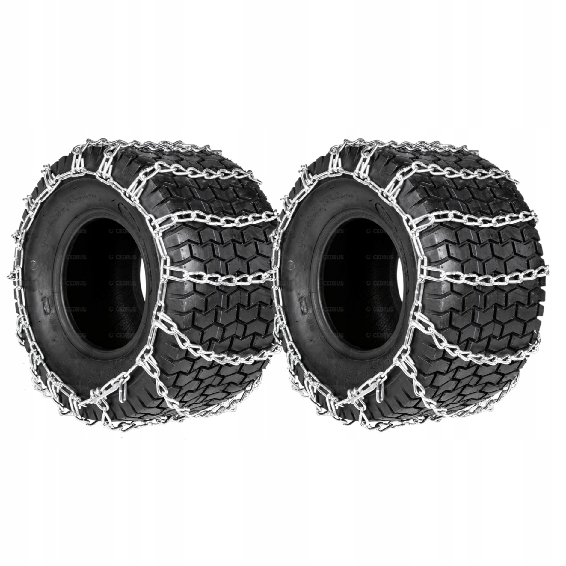 Łańcuchy Śniegowe Do Traktorka 18x8.50-8 Zestaw Grubość Ogniwa 4MM Do Quada