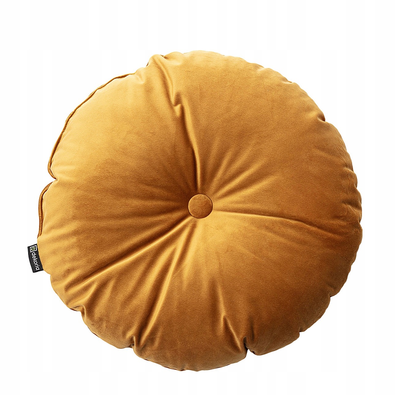 Dekoria Poduszka okrągła, welur - miodowy