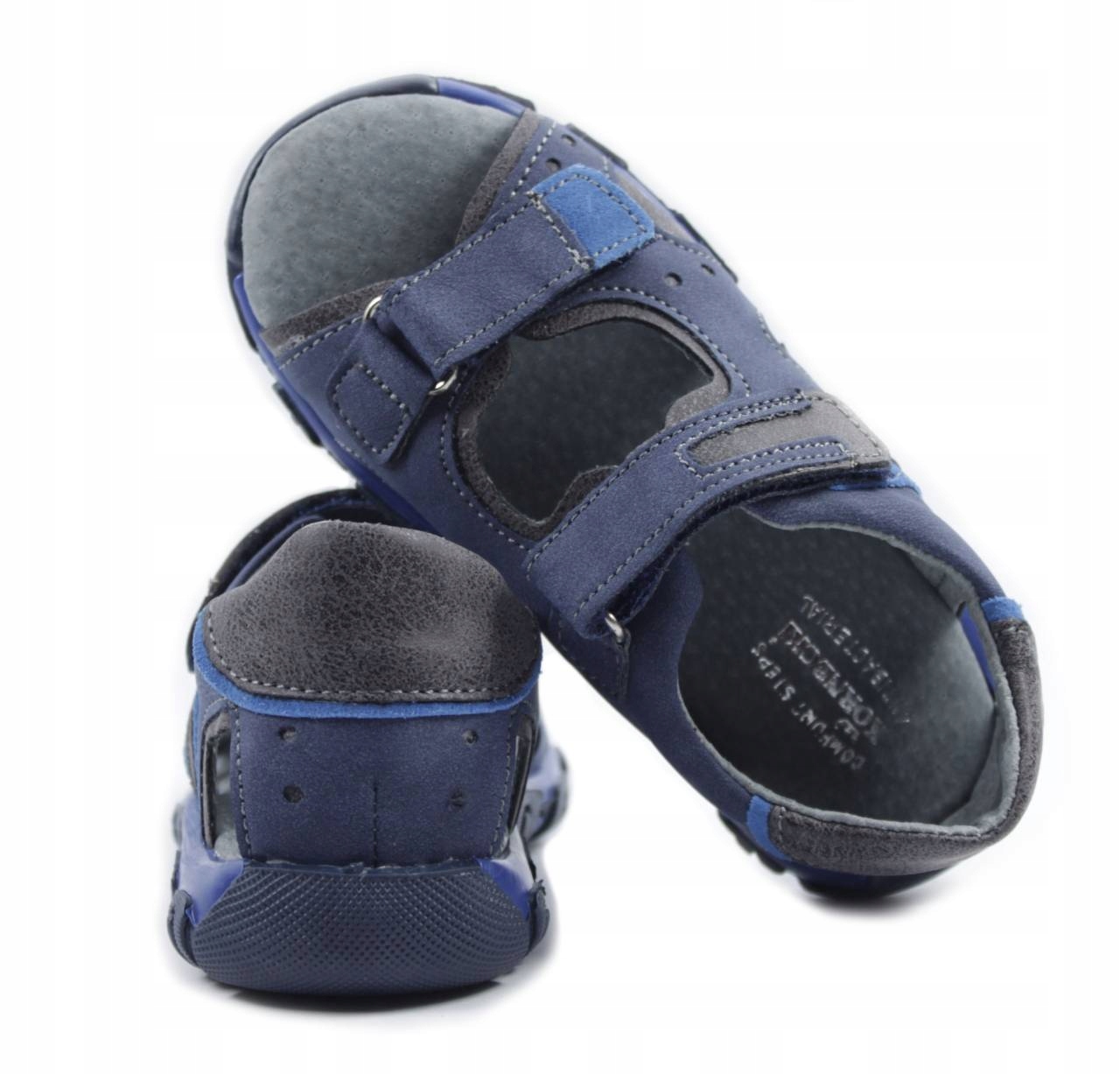 

Kornecki 6188 Granatowe Sandały Rzep R.26