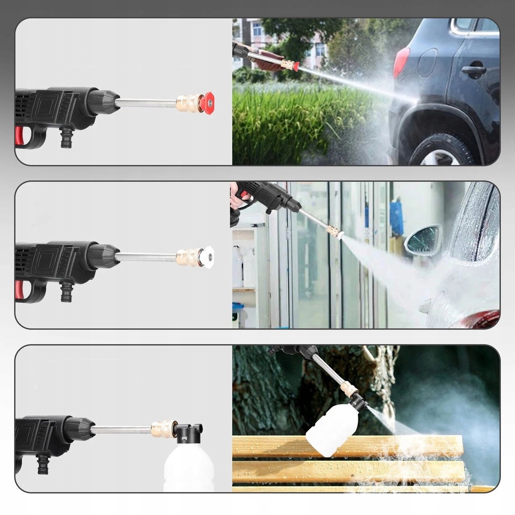 MYJKA CIŚNIENIOWA AKUMULATOROWA ZESTAW W WALIZCE 2x AKU 88V 10000mAh 1500W Ciśnienie robocze 20 bar