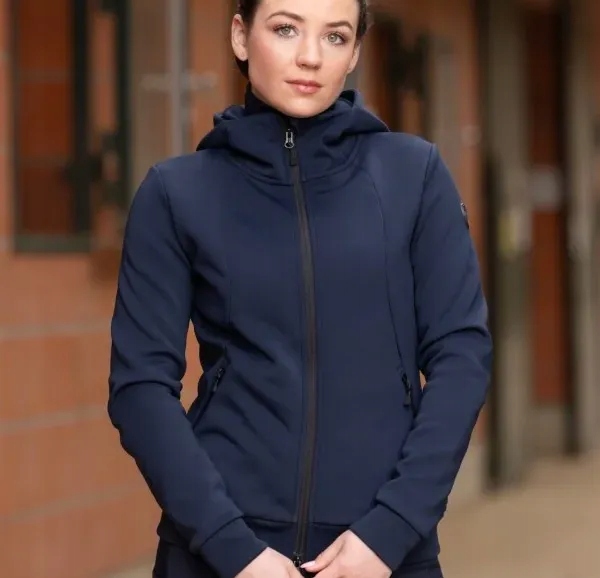 Mikina Covalliero 25AW s kapucí, modrá, velikost L
