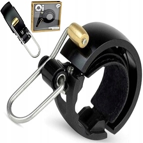 Zvonek na kolo Knog Oi Luxe malý 22,2 mm černý