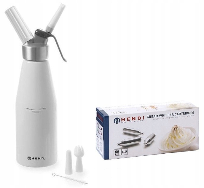 

Syfon do bitej śmietany 0,5L +50 naboi Hendi588369