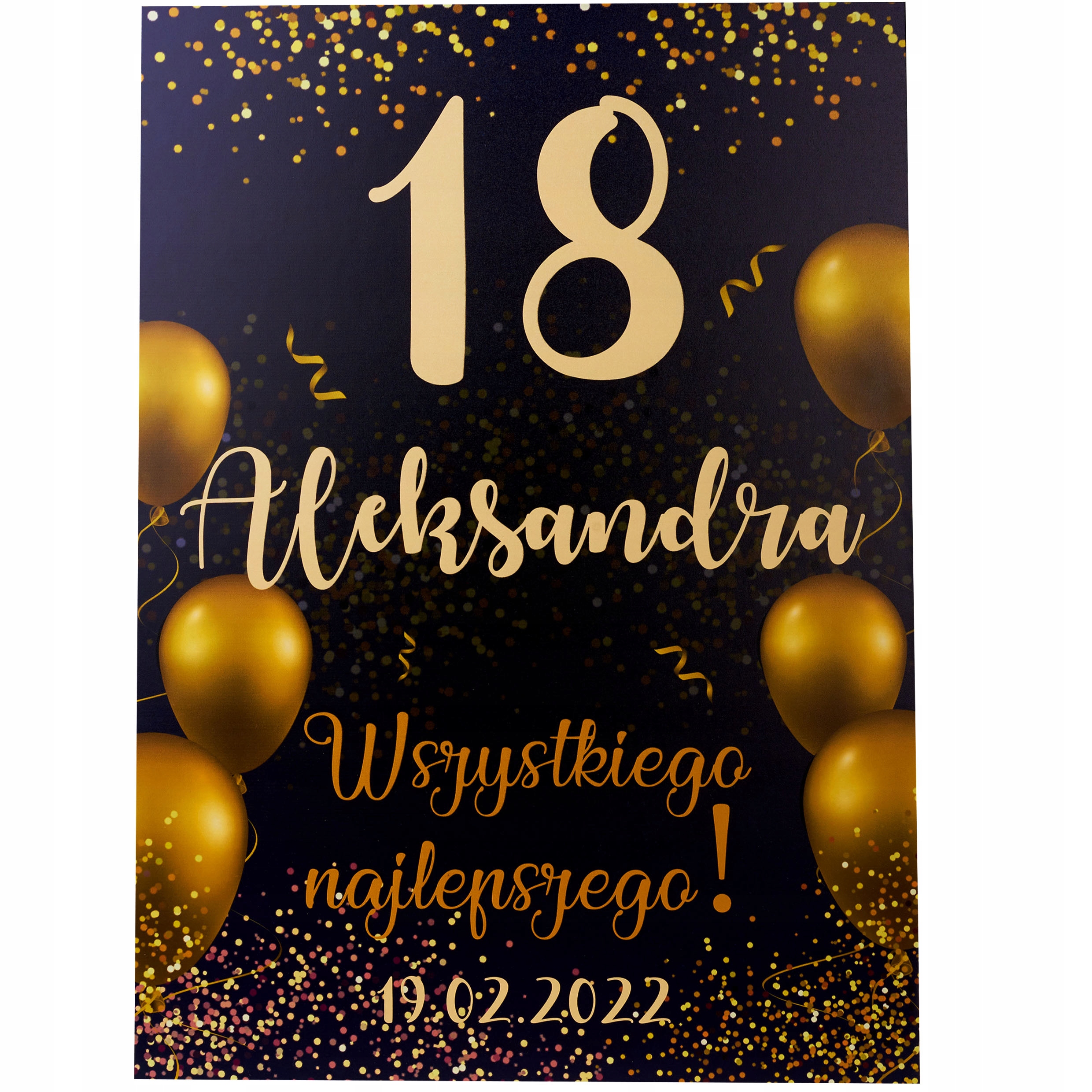 

Tablica Powitalna Urodzinowa 18 Urodziny Imię Y3