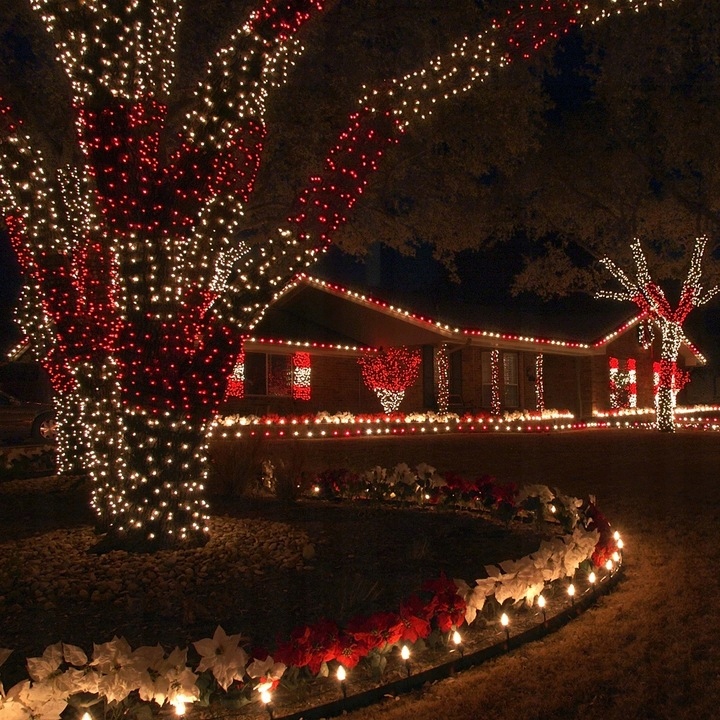 LAMPKI CHOINKOWE 100 LED CZERWONE DODATKOWE ŁĄCZENIE PROGRAMATOR Liczba lampek 51 - 100