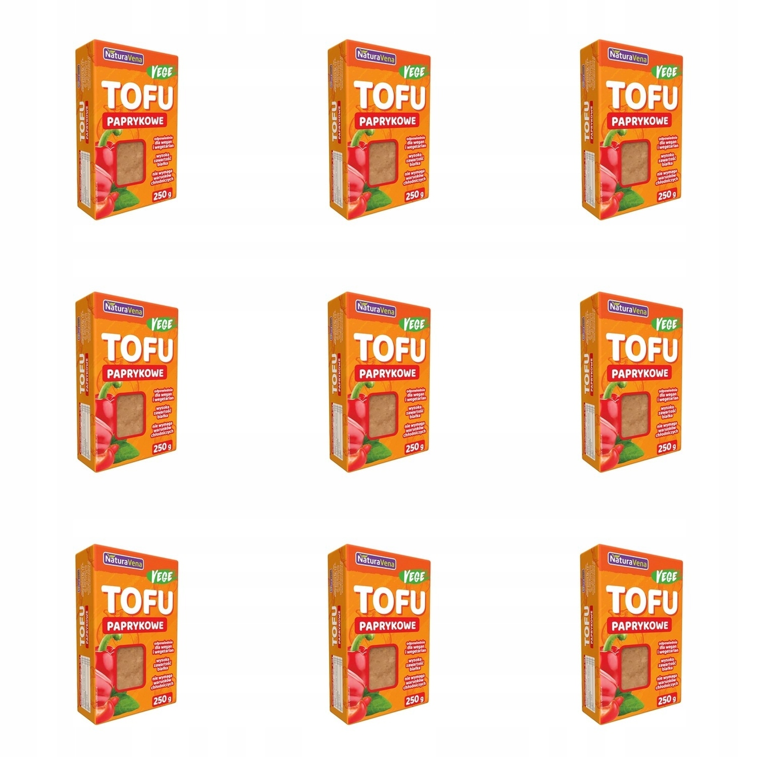 9 x 250 g Paprikového Tofu naturavena Karton