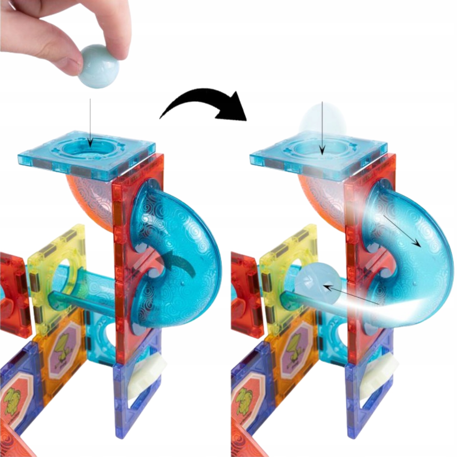KLOCKI MAGNETYCZNE KONSTRUKCYJNE KULODROM TOR 148e Rodzaj zestaw