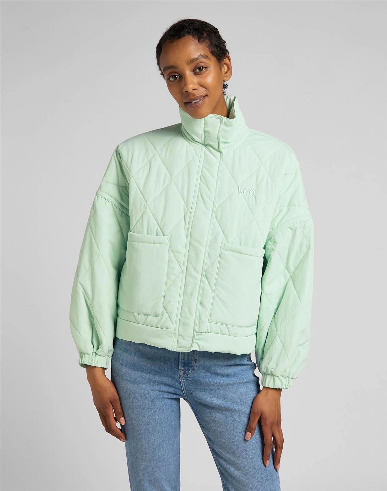 Dámská přechodová bunda Lee Light Layer Jacket Seaglass L55FEW40 4XL