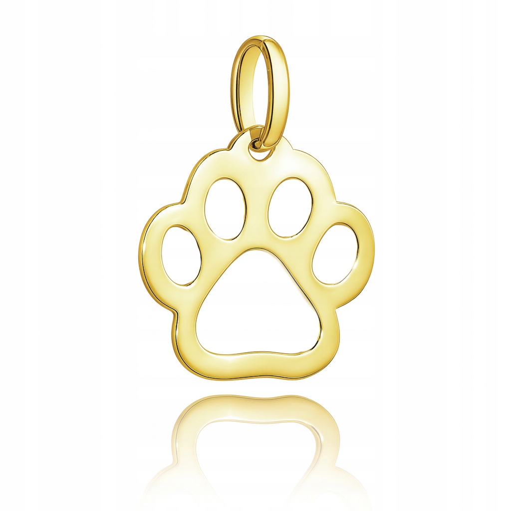 Zlatý přívěsek tlapka pejska Pr. 585 na řetízek