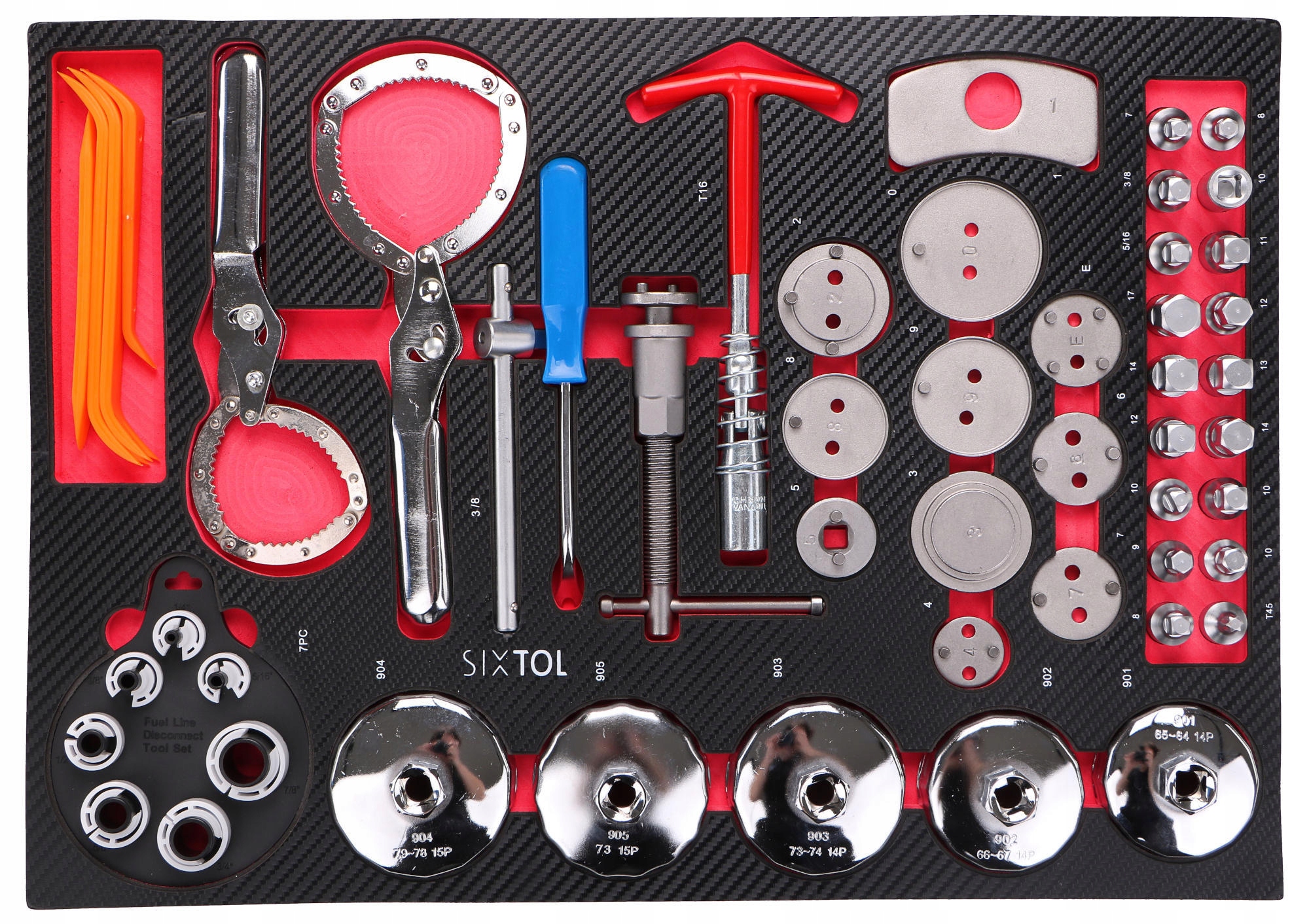 Modul s náradím do dielenského vozíka Mechanic Tool Tray 10, 52 ks