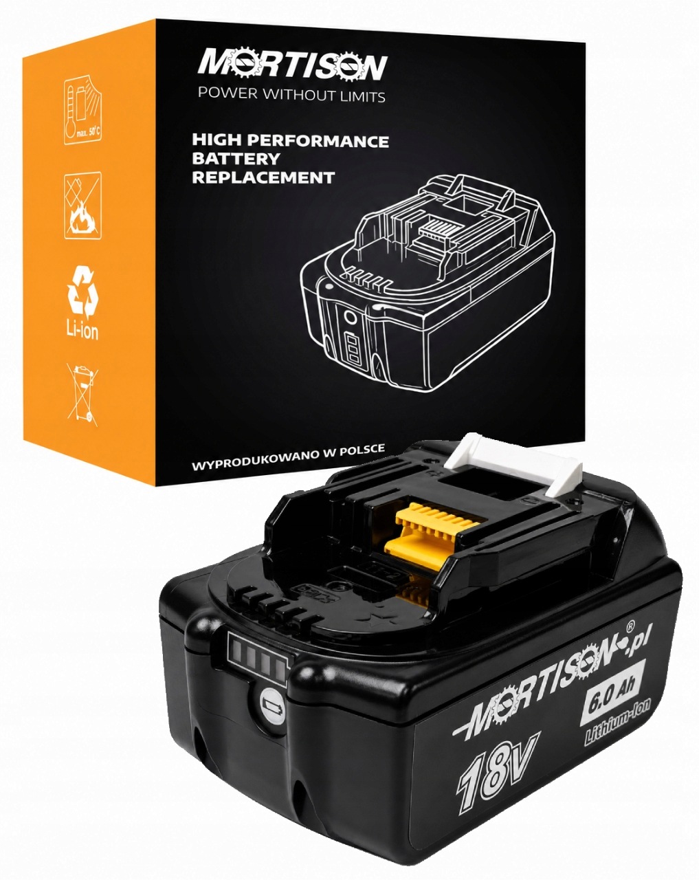 Akumulátor 18V 6,0Ah – náhrada za Makita BL1860B