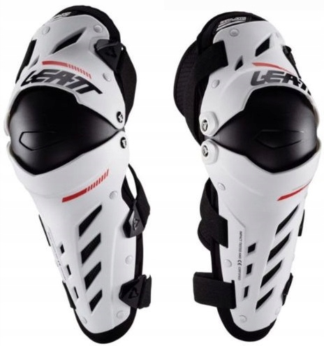 Biele Nákolenných Chlániče Chrániče Na Kolená Leatt Axis, Biely XXL