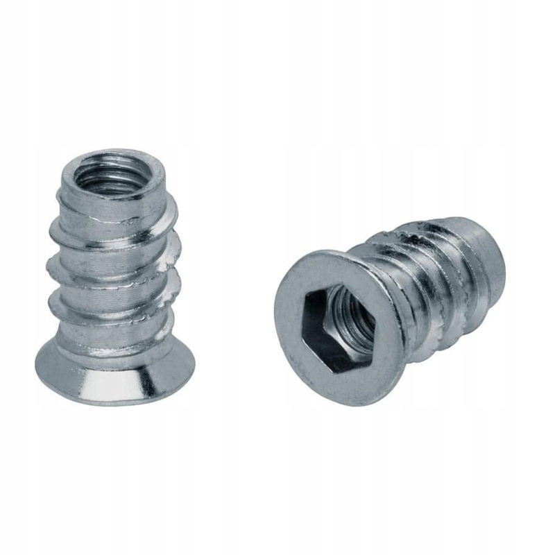 

Mufa M8x17 wkręcana do drewna Wpustka meblowa