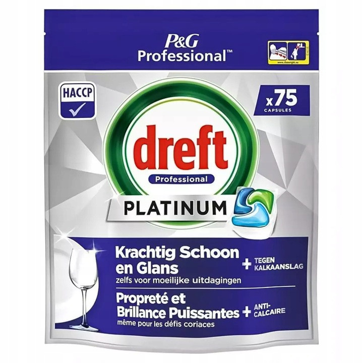 Levně Dreft Platinum Kapsle Do Myčky 75KS