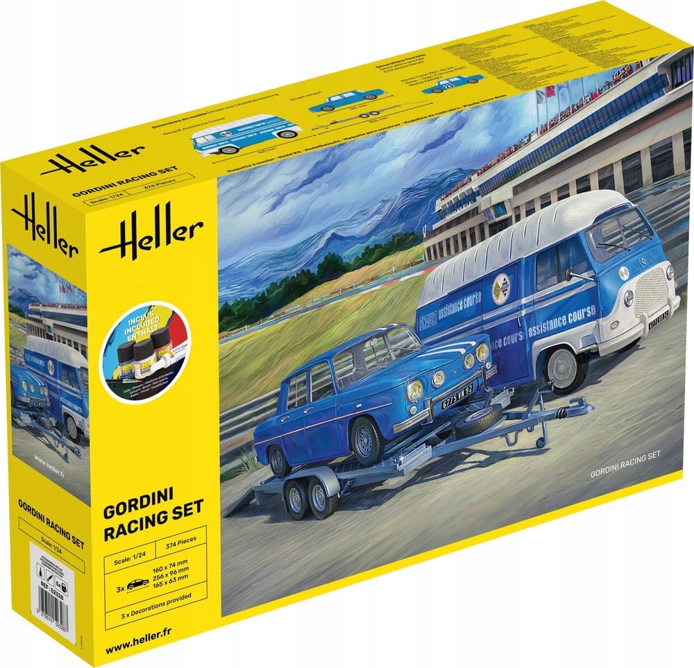 Gordini Racing Set Starter Kit 1:24 Heller 52328
