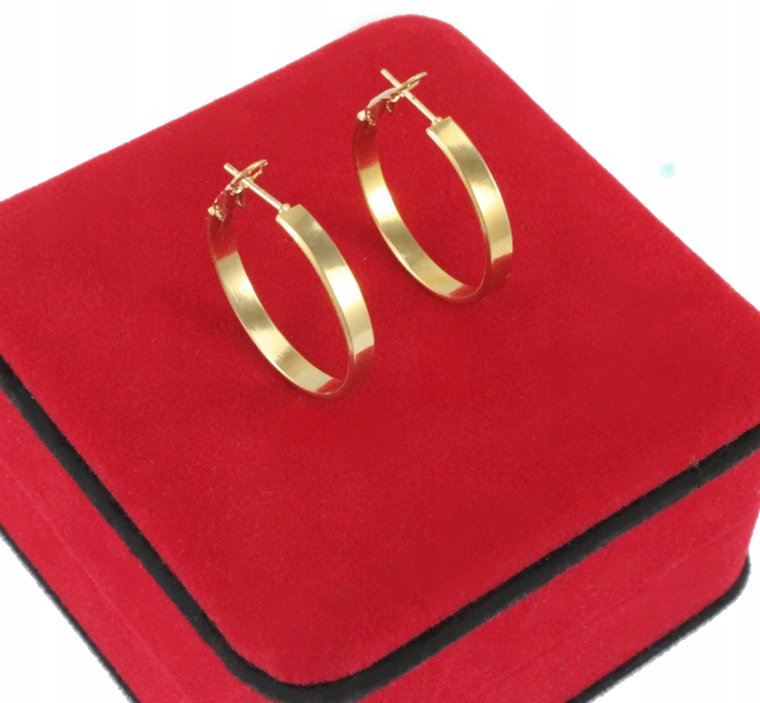

Kolczyki Złote Koła 2,5 CM Stal Chirurgiczna