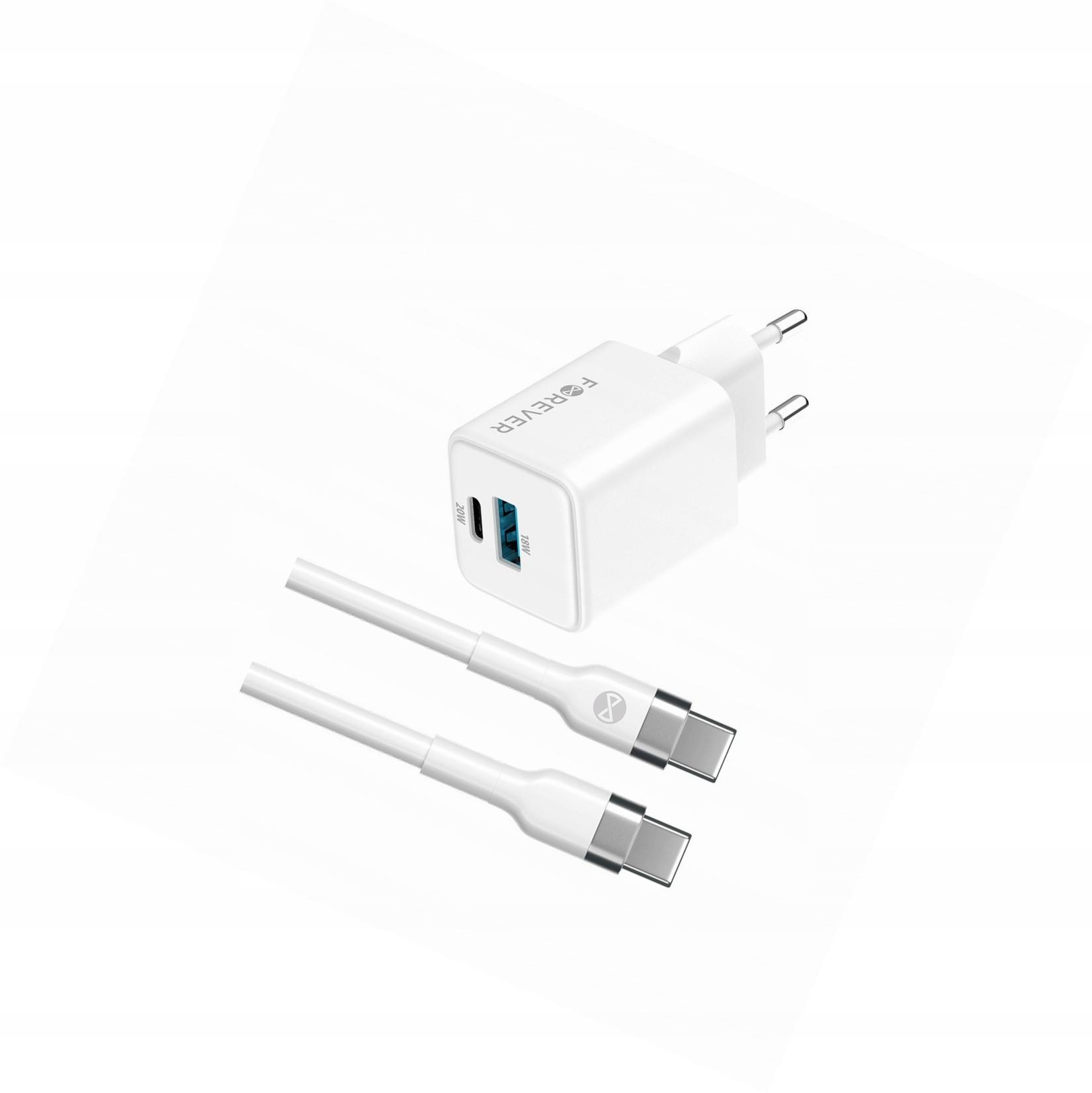 Szybka ładowarka GaN 20W Usb i Usb-c z kablem do Samsung Galaxy A06
