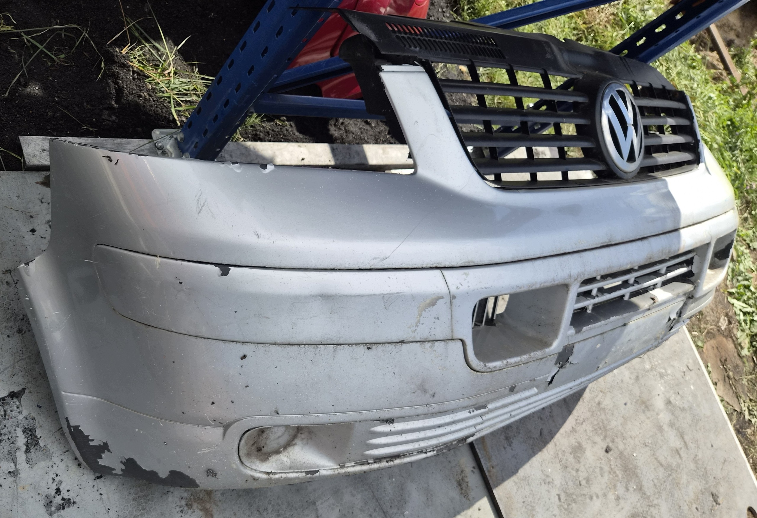 VW T5 Frontstoßstange vorne Transporter grau