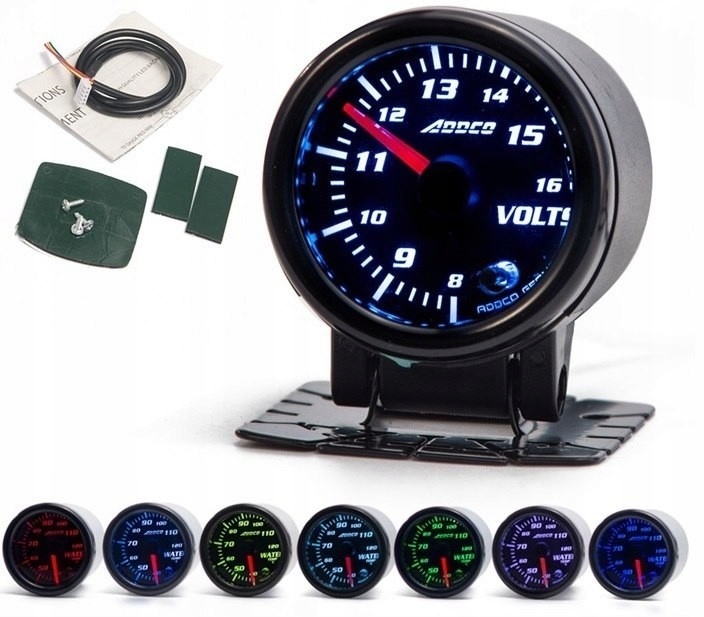 ZE-GA52VOLT - Часы ADDCO 52 мм-вольтметр 12 В, счетчик