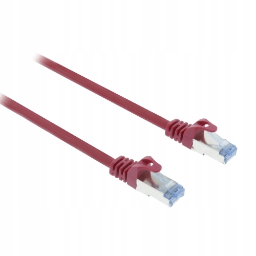 

Sf Utp Cat 6a patchcord 0.5m czerwony ekran Lszh