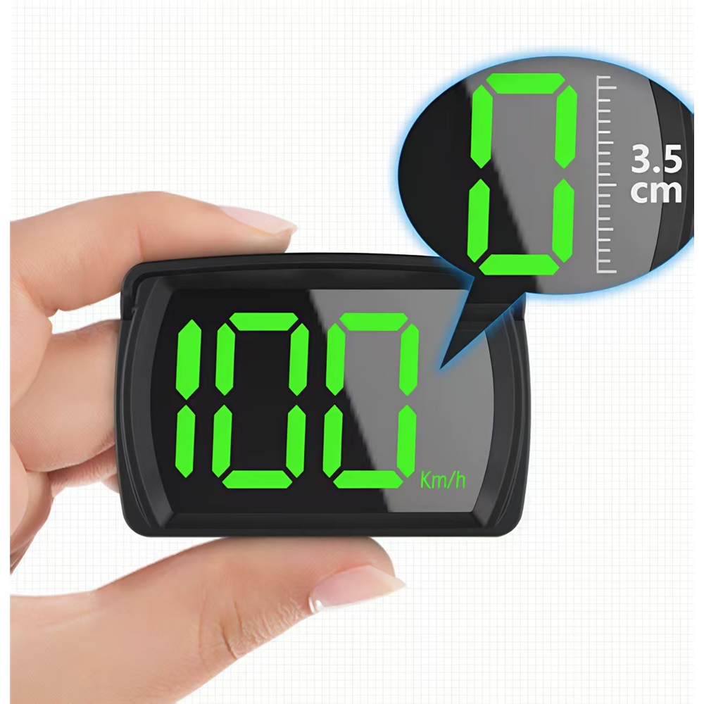Prędkościomierz LED GPS HUD cyfrowy 80x54 mm