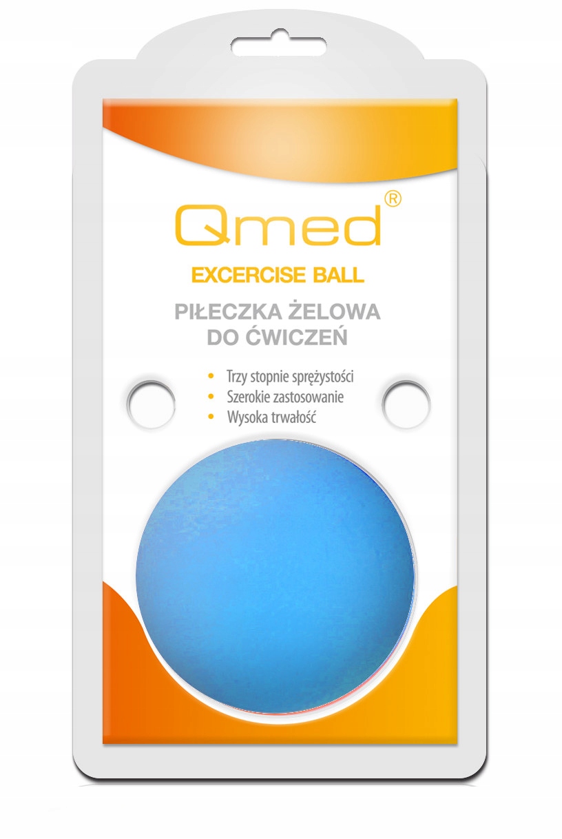 

Piłeczka żelowa do ćwiczeń ściskania Qmed Niebiesk