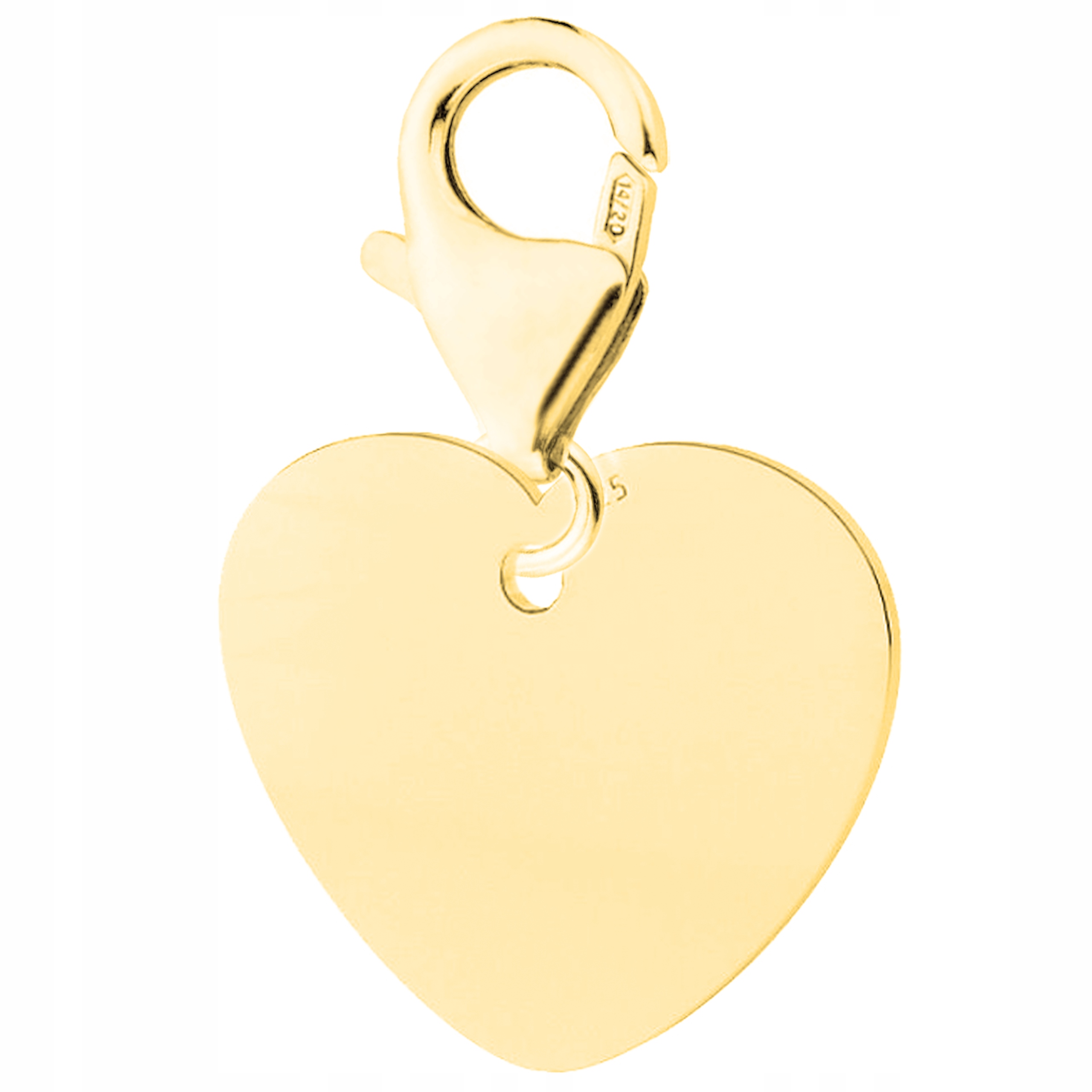 Zlatý přívěsek Plech se srdíčkem Srdce Srdíčko Stříbro 925