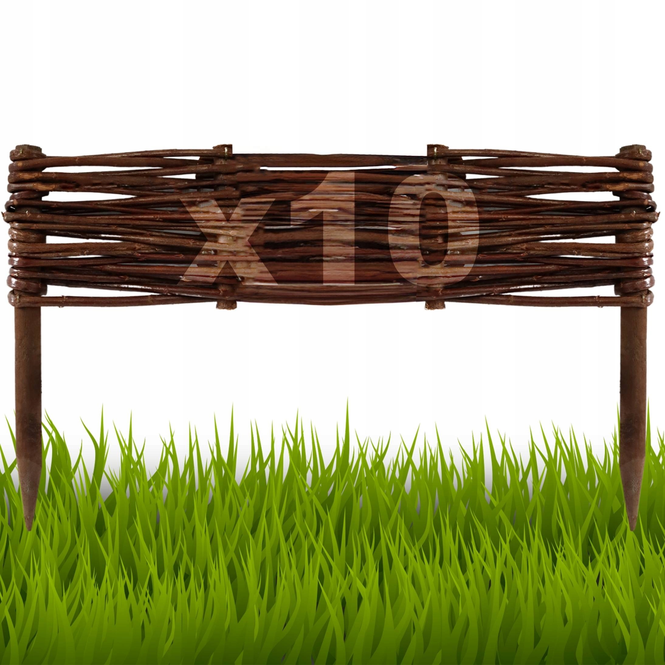 10 kusů Palisáda, plot trávníkový lem 10/40 cm Výrobce
