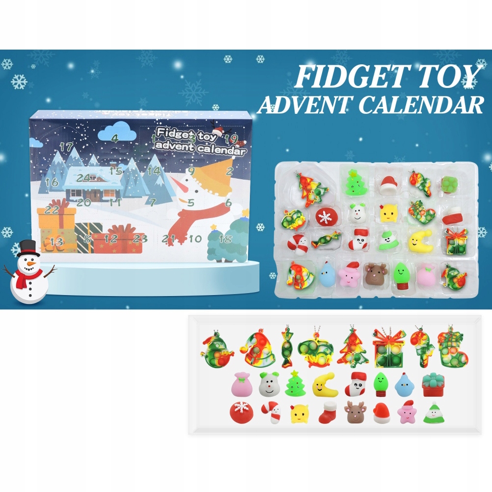 KALENDARZ ADWENTOWY 24 DNI ANTYSTRESOWE ZABAWKI Marka inna