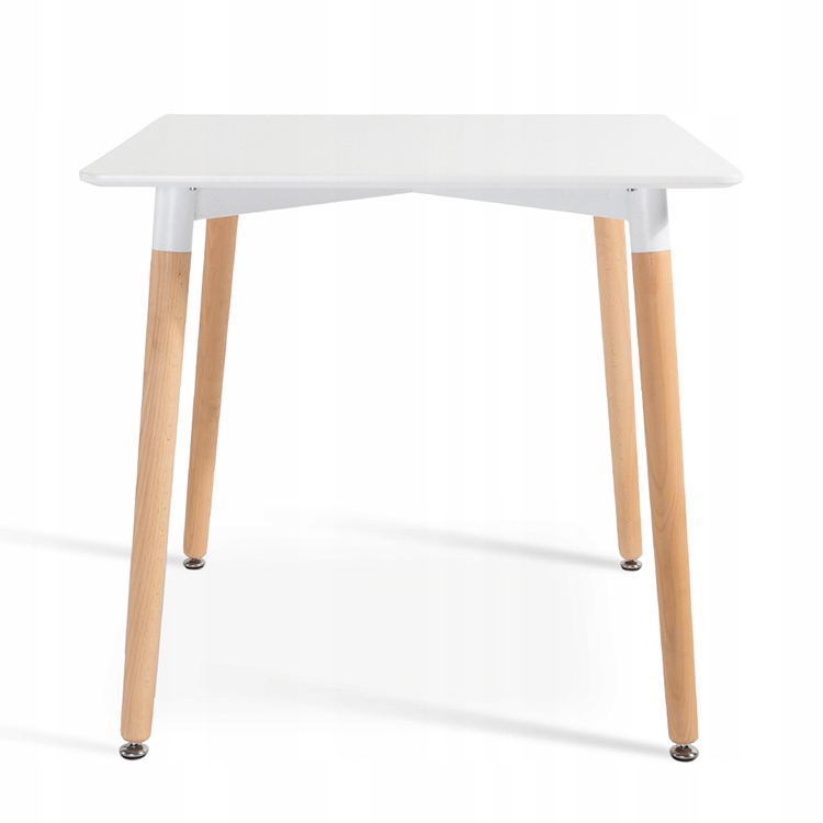 

Nowoczesny stół kwadrat 80 cm drewniany Mdf biały