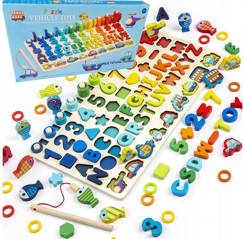 

Trening Mózgu Montessori Rybki literki cyfry