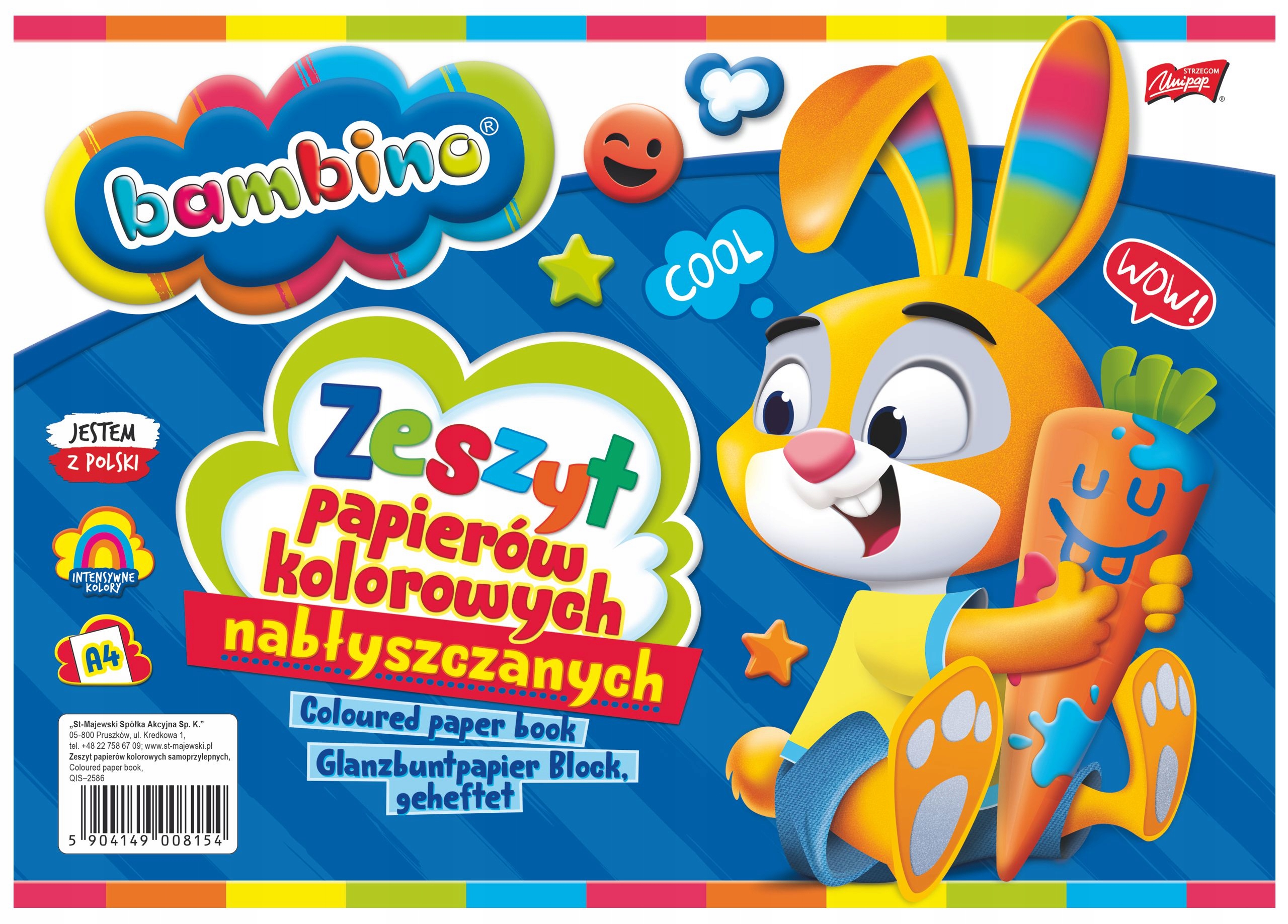 

Zeszyt Papierów Kolorowych Nabłyszczanych A4 10k