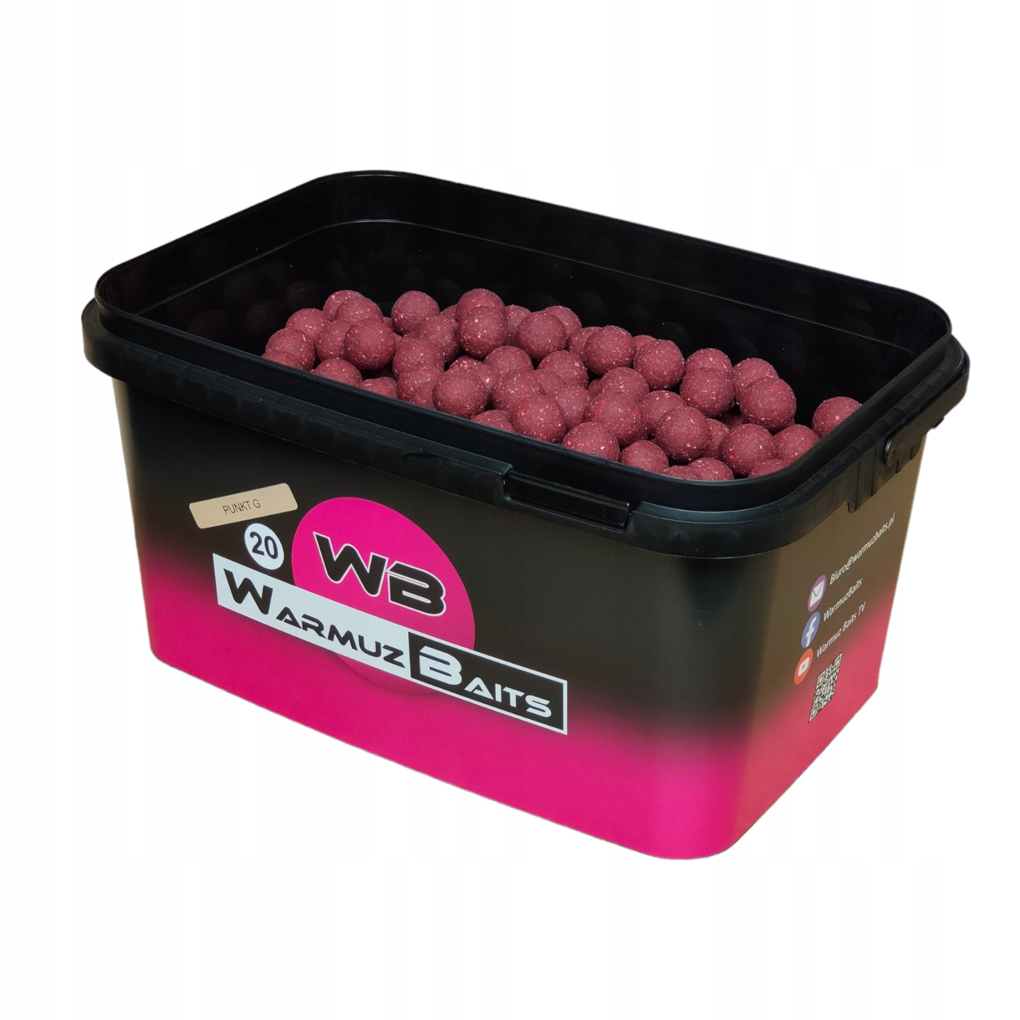Boilies Warmuz Baits Bod G 3kg 20mm Kbelík na kapry a amury